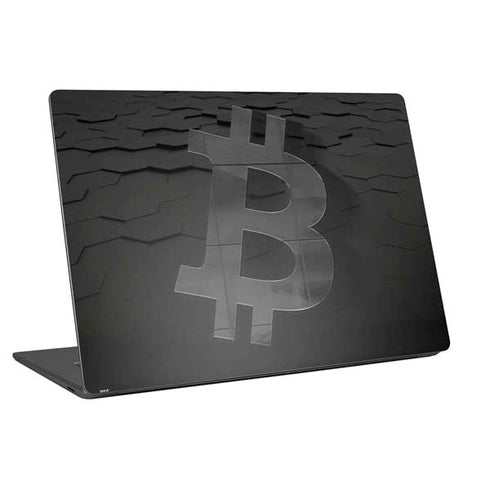 Bitcoin Textured Logo Universal Laptop 16in (13 x 9.4in) Skin